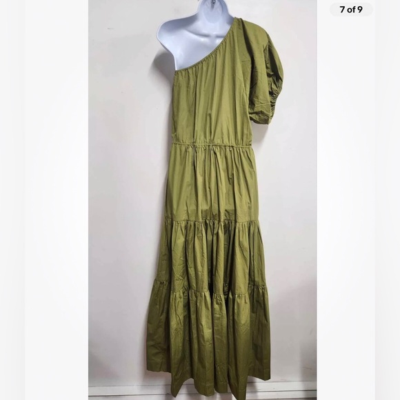 Anthropologie S/W/F Tiered One-Shoulder Maxi Dress Size LP. B27 - Picture 7 of 8